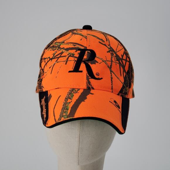 Remington Orange Camo Strapback Baseball Hat Cap - Picture 1 of 7